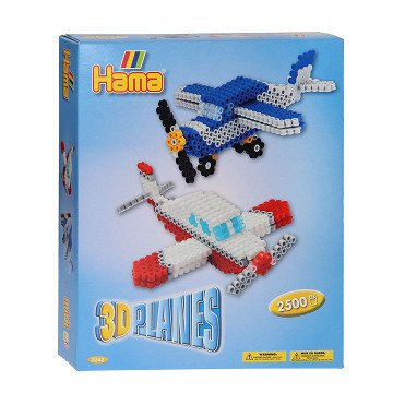 Hama 3D Iron-on Bead Set - Airplanes, 2500 pcs.