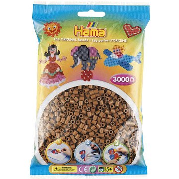 Hama Iron-On Bead Mix - Noga Brown (201-76), 3000 pcs.