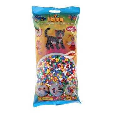 Hama Iron-on Beads Color Mix (00), 6000 pcs.