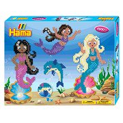 Hama Iron-on Bead Set Mermaids, 4000 pcs.
