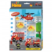 Hama Iron-on Bead Set Fire Department, 2000 pcs.