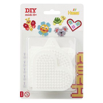 Hama Iron-on Bead Board Shapes Small, 5 pcs.