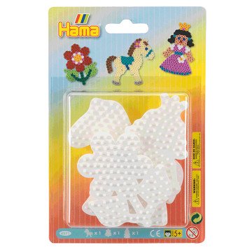 Hama Iron-on Bead Plates - Pony, Flower, Princess