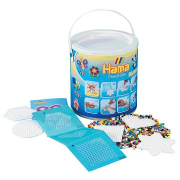 Hama Bead-Tac Iron-On Bead Set in Bucket, 20,000 pcs.