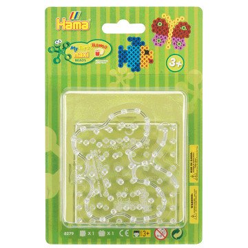 Hama Iron-On Bead Boards Maxi - Square & Butterfly