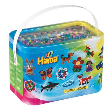 Hama Strijkkralen in Emmer - Kleurenmix (69), 10.000st.
