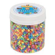 Hama Bügelperlen im Glas - Pastell Mix (50), 3000St.