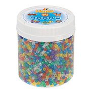 Hama Bügelperlen im Glas – Glitzer-Mix (54), 3000 Stück.