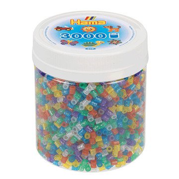 Hama Strijkkralen in Potje - Glittermix (54), 3000st.