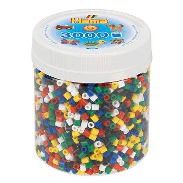 Hama Bügelperlen im Glas - Primary Mix (66), 3000 Stk.
