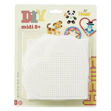 Hama Iron-on Bead Boards - Shapes, 4 pcs.