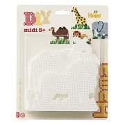 Hama Midi Strijkkralenbordjes - Dieren, 4st.