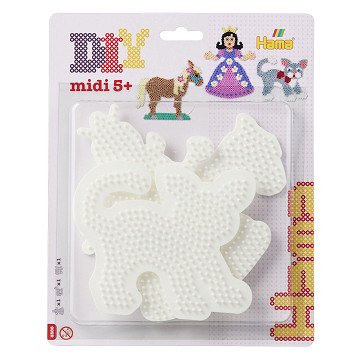 Hama Iron-on Bead Plates - Princess, Horse, Cat