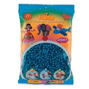 Hama Midi Ironing Beads - Petrol Blue (201-83), 3000 pcs.