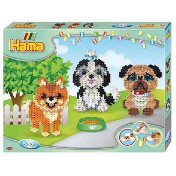 Hama Bügelperlenset Set - Hunde, 4000-tlg.