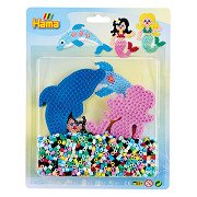 Hama Iron-on Bead Set - Mermaids with Dolphin, 1100 pcs.