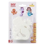 Hama Iron-on Bead Boards - Mermaid, Sea Horse, Hexagon