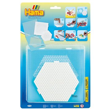 Hama Bead-Tac Bügelperlen Steckplatten, 2 Stk.