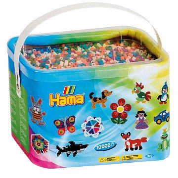 Hama Iron-on Beads in Bucket - Mix (58), 10,000 pcs.