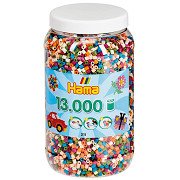 Hama Iron-on Beads in Pot - Mix (58), 13,000 pcs.
