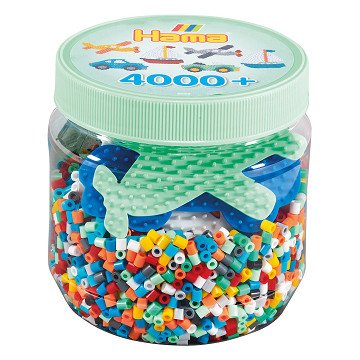 Hama Bügelperlenset im Topf, 4000-tlg.