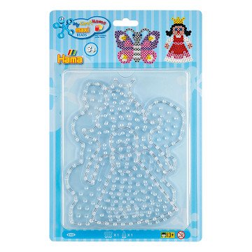 Hama Bügelperlen Steckplatten Maxi – Schmetterling und Prinzessin