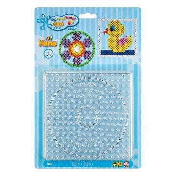 Hama Bügelperlen Steckplatten Maxi – Kreis und Quadrat