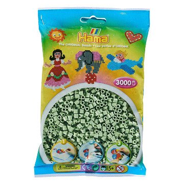 Hama Ironing Beads - Eucalyptus, 3000 pcs.