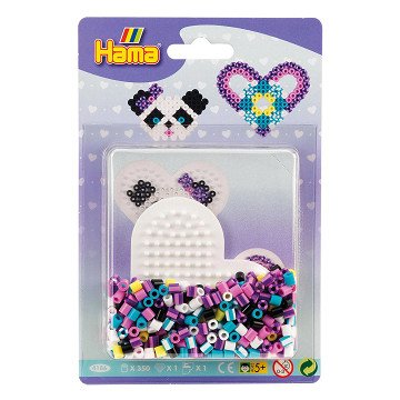 Hama Bead Set Heart, 350 pcs.