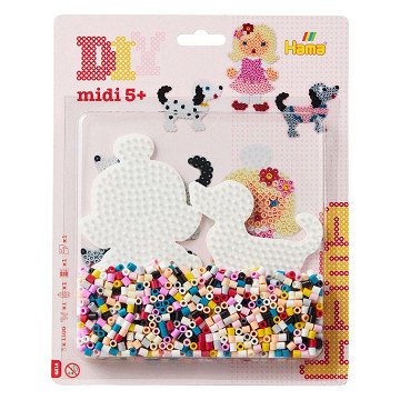 Hama Iron-on Bead Set Dogs, 1100 pcs.