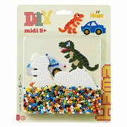 Hama Iron-on Bead Set Dino, 1100 pcs.