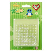 Hama Iron-on Bead Plate Maxi - Square and Heart, 2pcs.