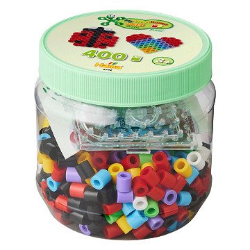 Hama Iron-On Bead Set Maxi - Square and Heart, 400 pcs.