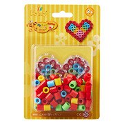 Hama Maxi Strijkkralenset Hart, 100st.