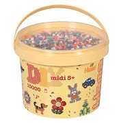 Hama Midi Ironing Beads in Bucket, 10,000 pcs.