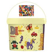 Hama Midi Ironing Beads in Bucket, 30,000 pcs.