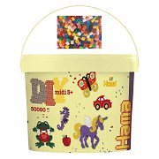 Hama Iron-on Beads in Bucket, 30,000 pcs.