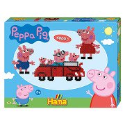 Hama Iron-on Bead Set Gift Box - Peppa Pig, 4000 pcs.