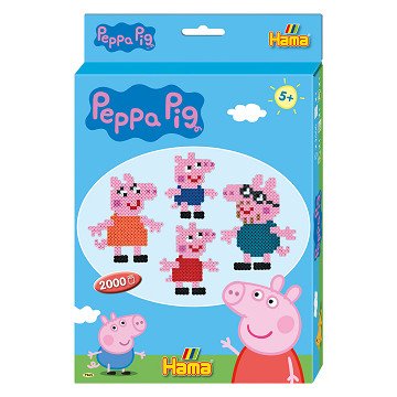 Hama Iron-on Bead Set - Peppa Pig, 2000 pcs.