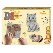 Hama Bügelperlenset Geschenkbox - Niedliche Tiere, 4000-tlg.