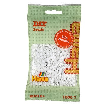 Hama Bio Bügelperlen - Weiß (001), 1000 Stk.