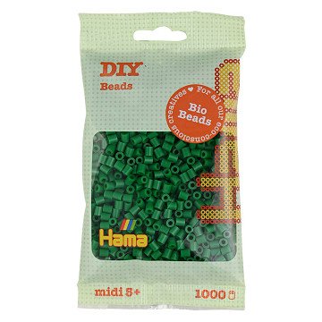 Hama Bio Strijkkralen - Groen (010), 1000st.