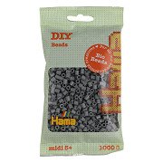 Hama Bio Iron-on Beads - Gray (017), 1000 pcs.