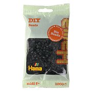 Hama Bio Iron-on Beads - Black (018), 1000 pcs.