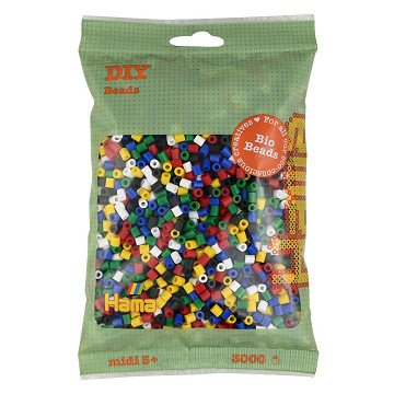 Hama Bio- Bügelperlen - Gemischte Farben (198), 3000 Stk.