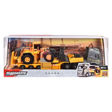 Majorette Volvo FH16 Truck with Trailer and Wheel Loader