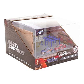 Jada Fast & Furious Nano Han's Garage Diorama