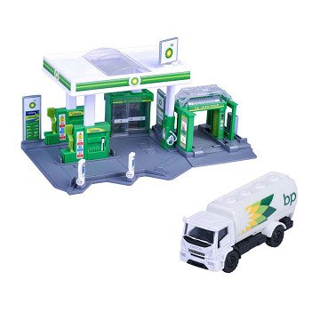Majorette BP Gas Station with Vehicle