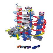 Majorette Super Chase Center with 5 Vehicles