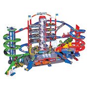 Majorette Super City Garage with 6 Vehicles